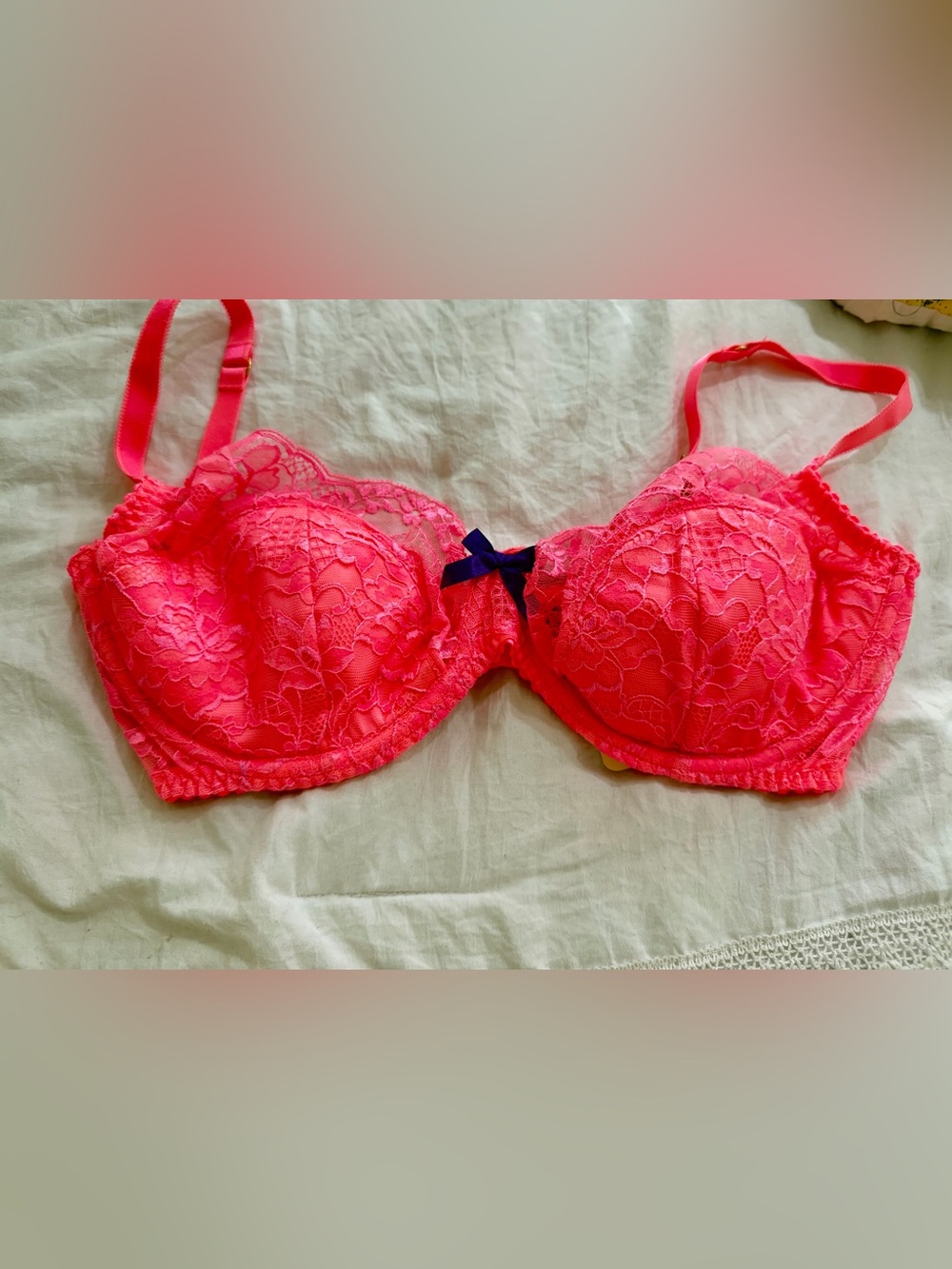 Agent Provocateur Neon Pink Pammie Bra